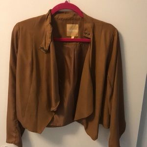 Camel brown sheer jacket